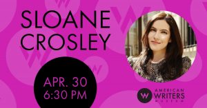 Sloane Crosley at the American Writers Museum on April 30.