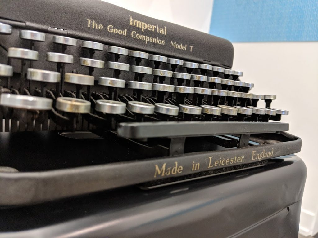 John Lennon's typewriter at the American Writers Museum
