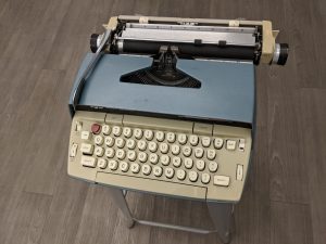 Truman Capote's typewriter on display at the American Writers Museum
