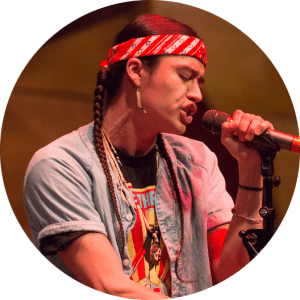 Frank Waln performs at the American Writers Museum