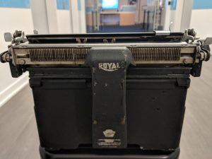 Ray Bradbury's 1947 Royal KMM will be on display in our upcoming Tools of the Trade exhibit, opening June 22, 2019.