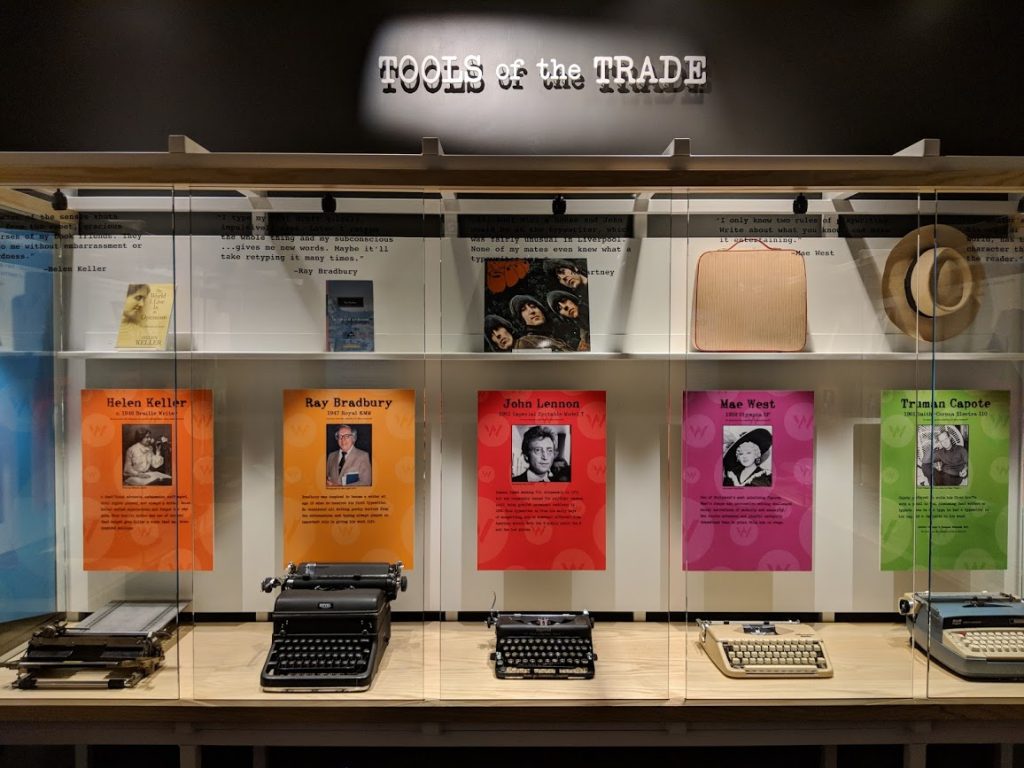 Tools of the Trade exhibit explores writing practice through the ages at the American Writers Musuem