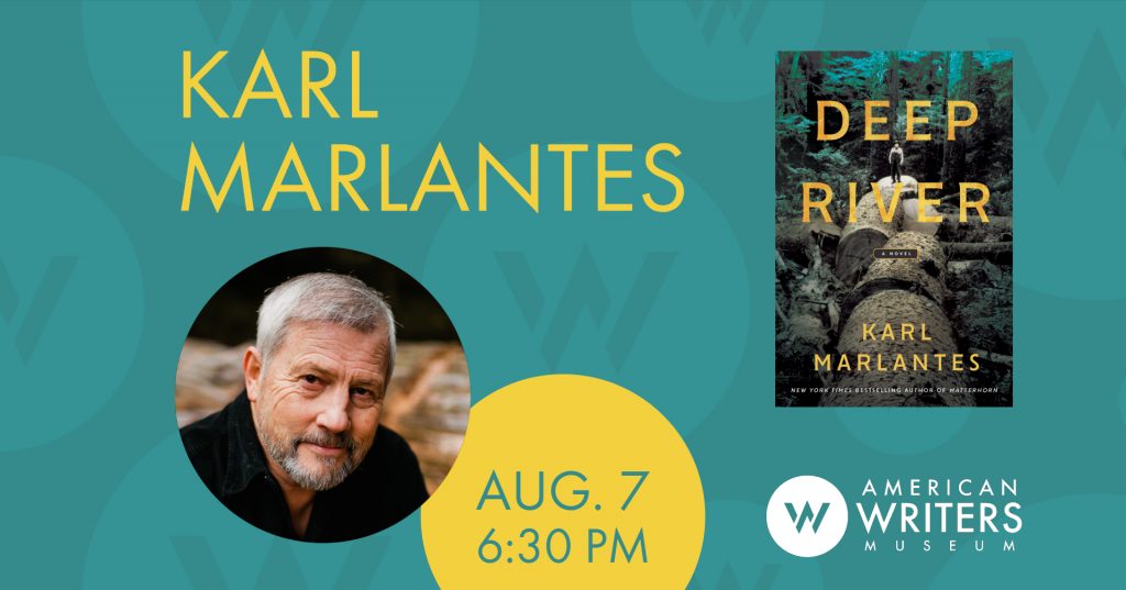 Karl Marlantes presents his new novel Deep River at the American Writers Museum on August 7.