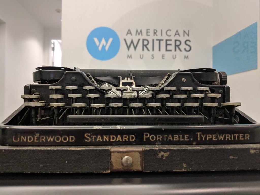 Ernest Hemingway's typewriter is on display at the American Writers Museum in Chicago as part of their Tools of the Trade exhibit.