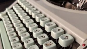 Gwendolyn Brooks' typewriter keys, on display at the American Writers Museum in Chicago