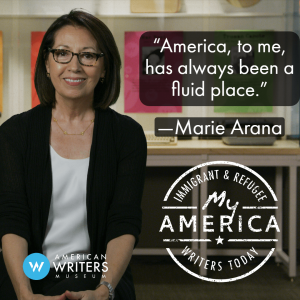 Marie Arana part of the American Writers Museum's My America exhibit