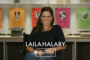 Laila Halaby featured in the American Writers Museum's exhibit My America