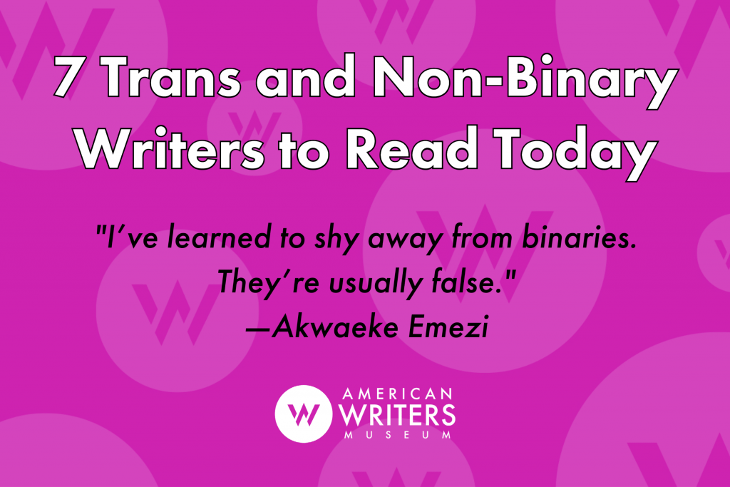 Seven Trans and Non-Binary Writers to Read Today