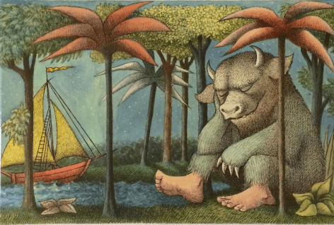 Illustration from Where the Wild Things Are