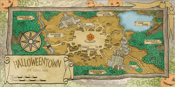 Map of Halloweentown