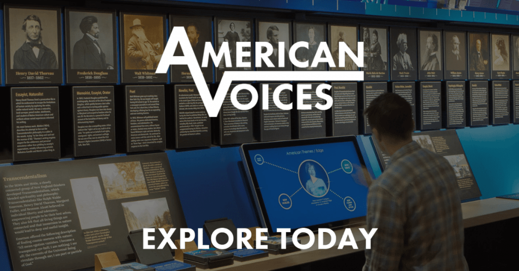 Explore new virtual exhibit American Voices, from the American Writers Museum