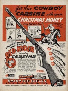 An ad for the Red Ryder bb gun