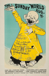 Drawing of "The Yellow Kid" in New York World circa 1896