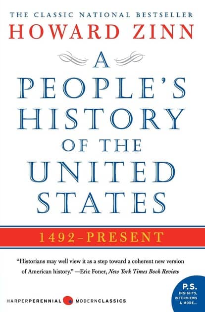 A People's History of the United States by Howard Zinn book cover