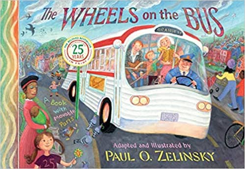 The Wheels on the Bus adapted and illustrated by Paul O. Zelinsky book cover