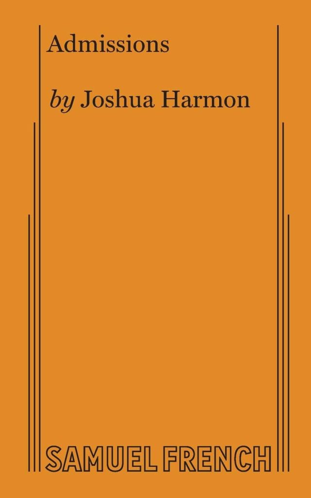 Admissions by Joshua Harmon book cover