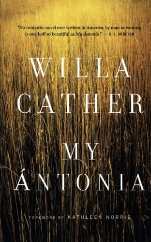 My Ántonia book cover by Willa Cather