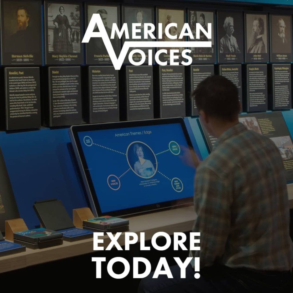 American Voices exhibit logo
