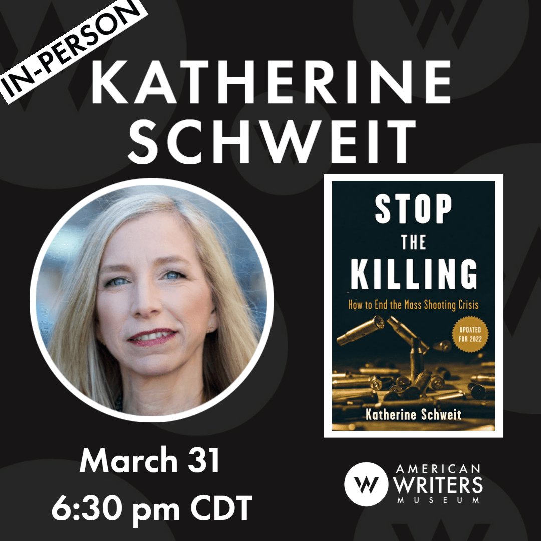Photo of Katherine Schweit and book cover of Stop the Killing