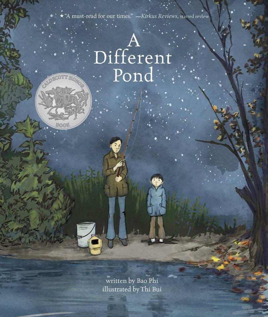 A Different Pond by Bao Phi, illustrated by Thi Bui book cover